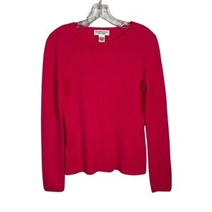 Andre Oliver Cashmere Hot Pink Pullover Sweater
